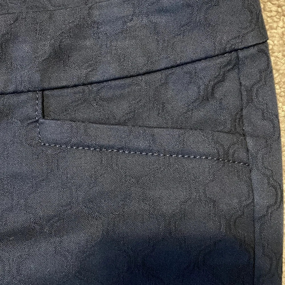 NWOT Lilly Pulitzer Kelly Textured Ankle Length Skinny Pant Navy 0 - Picture 11 of 16
